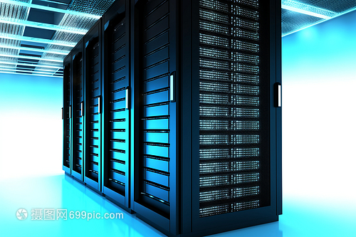 服務器房里的計算機與數據庫服務 數字化世界的守護者